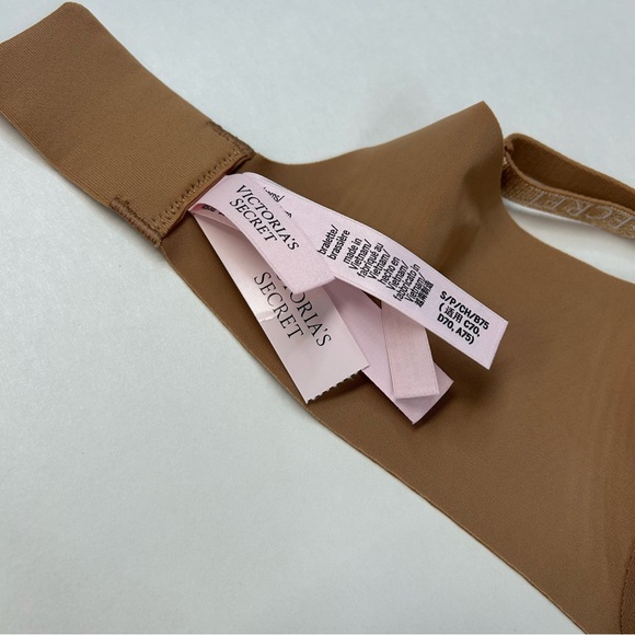 NEW Victorias Secret Small Lightly Lined Bralette Bra Solid Beige No Wire #2477 - Picture 5 of 10